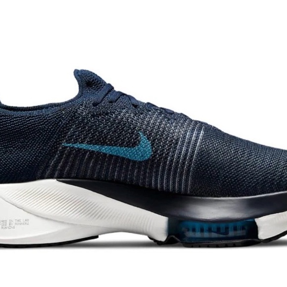 Nike Air Zoom Tempo NEXT% Flyknit Men’s 11 CI9923-401 Blue Running Shoes - Picture 4 of 8